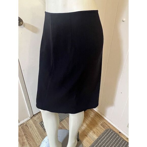 Babette of San Francisco Womens Small Knee Length Skirt Stretch Notched Hem - Picture 2 of 8